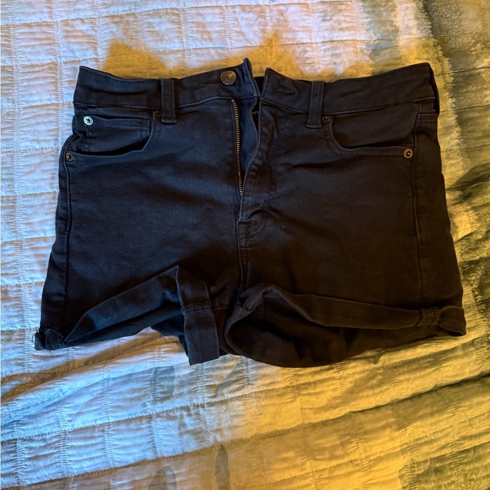 American Eagle Outfitters Black Denim Shorts